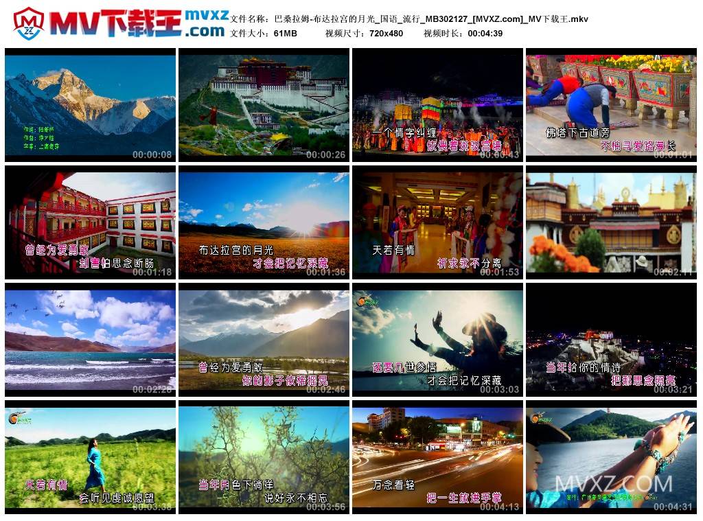 巴桑拉姆-布达拉宫的月光_国语_流行_MB302127